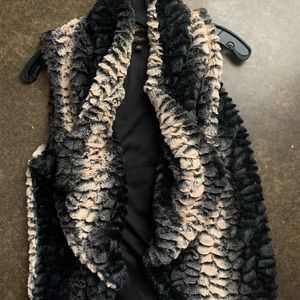 Faux fur vest